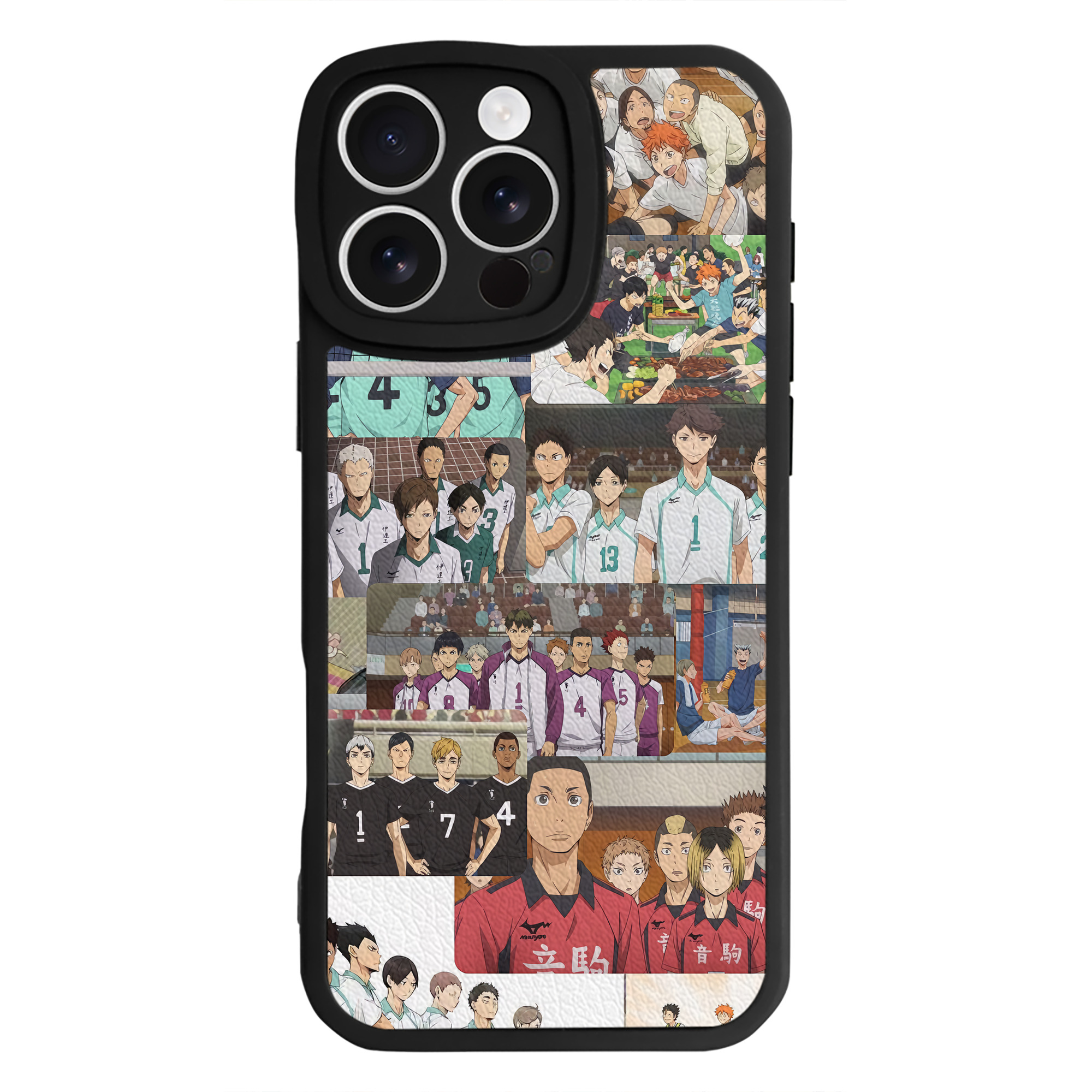 （画像用） ハイキュー!! Haikyu!! 【iPhone 16シリーズ対応】シリコンスマホケース（レザー調） 材質：シリコン